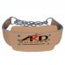 ARD Leather Dip Belt Weight Lifting 8" with chain
